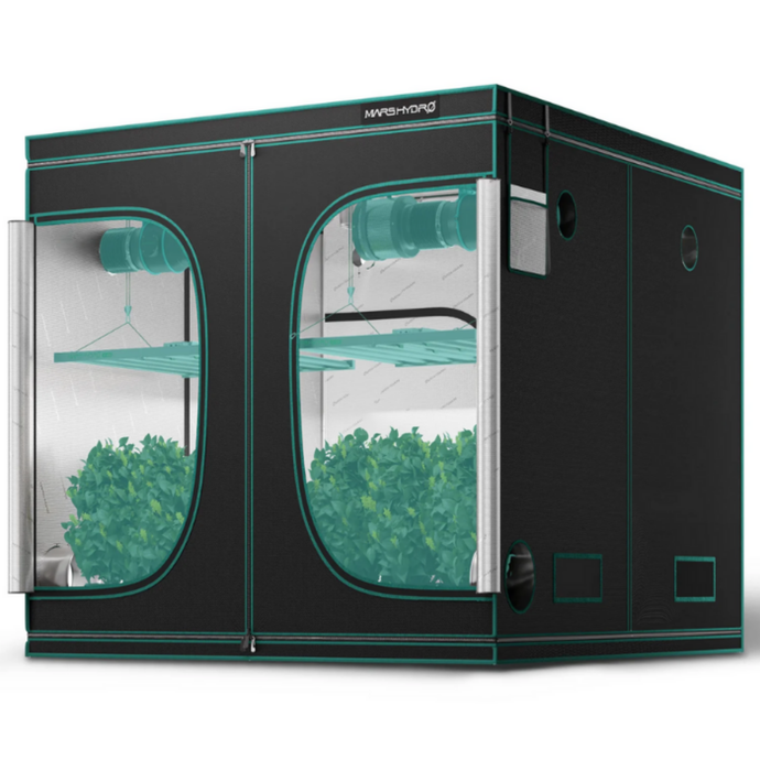 Mars Hydro - 8'x8'x6.5' Grow Tent | Reflective Mylar, Lightproof Canvas, Durable Frame