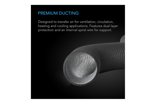 AC Infinity - 4" Flexible Four-Layer Ducting – 25ft – HVAC & Grow Room Applications