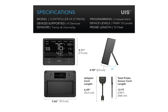 AC Infinity - Controller 69 – Smart Environment Management for 4 Devices