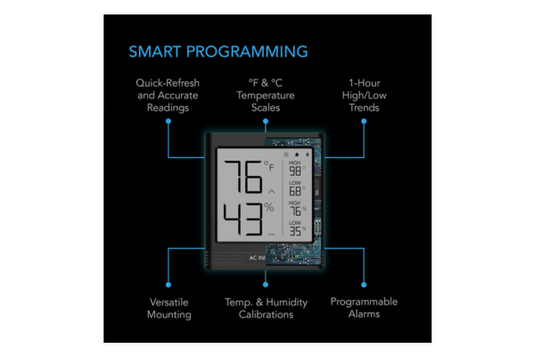 AC Infinity - CLOUDCOM B2 Smart Thermo-Hygrometer with Integrated App