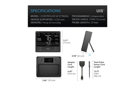 AC Infinity - Controller 69 – Smart Environment Management for 4 Devices