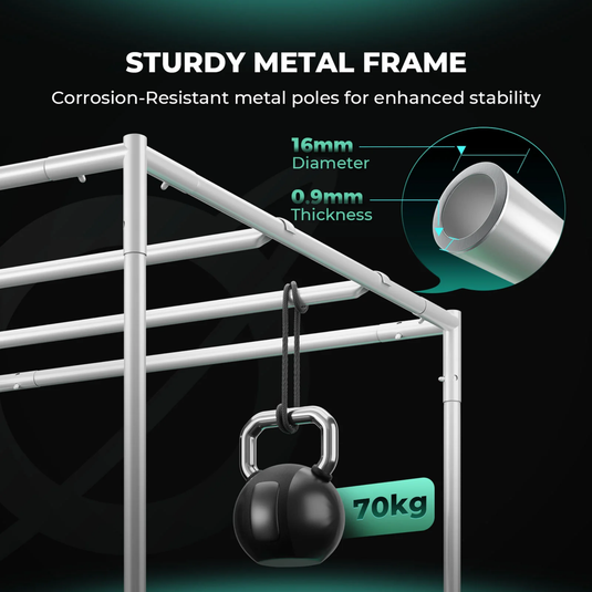 Mars Hydro - 4'x4'x6.5' Indoor Grow Tent | Lightproof Mylar, Sturdy Metal Frame