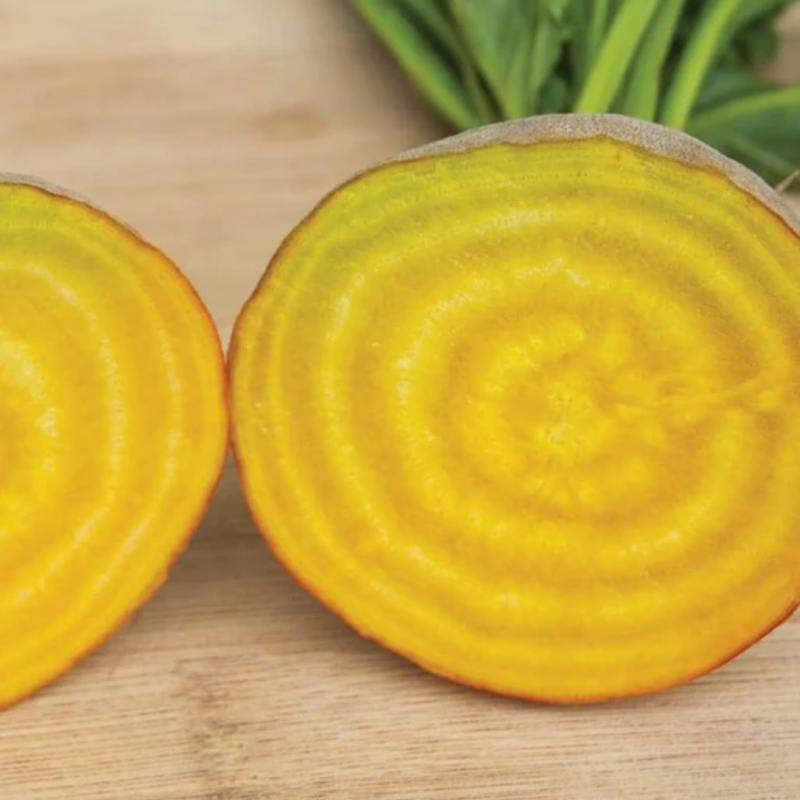 Load image into Gallery viewer, West Coast Seeds - Touchstone Gold Beets (4g) - Vibrant Golden Flesh and Sweet Greens
