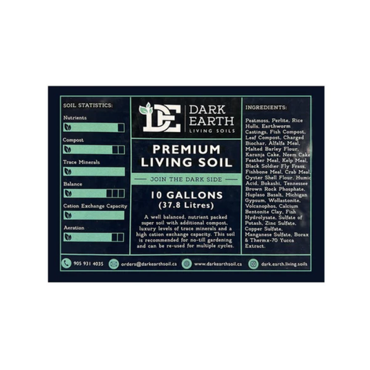 Dark Earth Premium Living Soil - Organic Nutrient-Rich Soil (Store Pick Up Only)