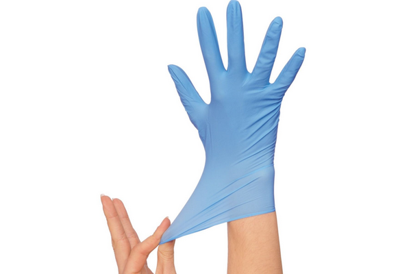 Diamond IF40 Powder-Free Blue Nitrile Gloves - Large - Industrial Grade