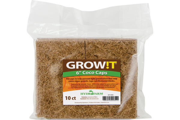 Load image into Gallery viewer, GROW!T - Coco Caps - 6 Inch (10 Pack) - Weed Control and Moisture Retention
