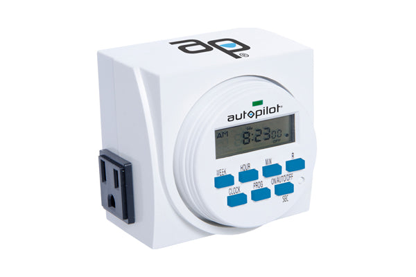 Load image into Gallery viewer, Autopilot - Dual Outlet 7-Day Digital Timer - Control Lights &amp; Hydro Systems
