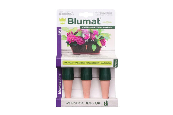 Blumat - EASY Universal Bottle Adapter (3 Pack) - Indoor/Outdoor Plant Watering Aid