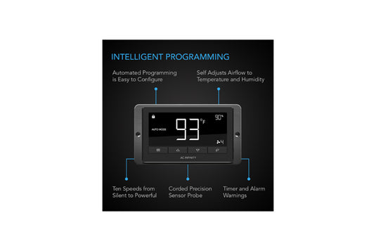 AC Infinity - Cloudline T4 – 4" Duct Fan with Temp & Humidity Control