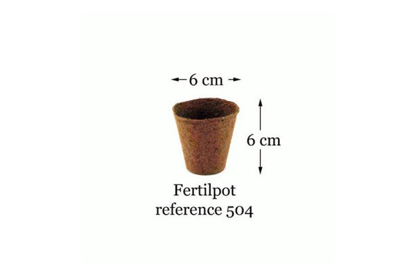 Fertilpot - Round Biodegradable Pots (6x6cm & 11x11cm) - Eco-Friendly Plant Containers