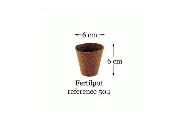 Load image into Gallery viewer, Fertilpot - Round Biodegradable Pots (6x6cm &amp; 11x11cm) - Eco-Friendly Plant Containers
