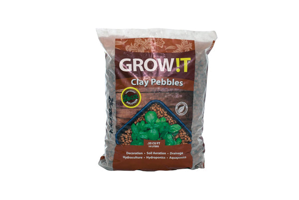 GROW!T - Clay Pebbles - Premium Hydroponic & Aquaponic Growing Medium