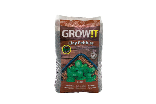 GROW!T - Clay Pebbles - Premium Hydroponic & Aquaponic Growing Medium