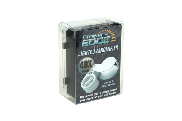 Load image into Gallery viewer, Grower&#39;s Edge - Illuminated Magnifier Loupe - 40x - Compact Design with LED Lights
