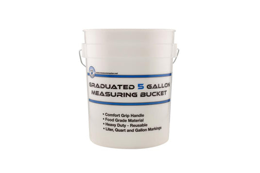 Measure Master - 5 Gallon Graduated Measuring Bucket with Comfort Grip Handle