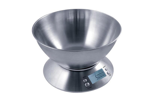 Measure Master - 5000g Digital Scale with Removable Stainless Steel Bowl - High Precision