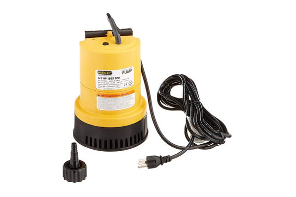 Mondi - Utility & Sump Pump 1585X - 1585 GPH - Heavy Duty, Oil-Less, Multipurpose