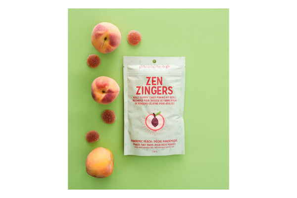 Load image into Gallery viewer, Zen Zingers - Pandemic Peach Cannabis Gummy Mix Refill - Make 30 Gummies
