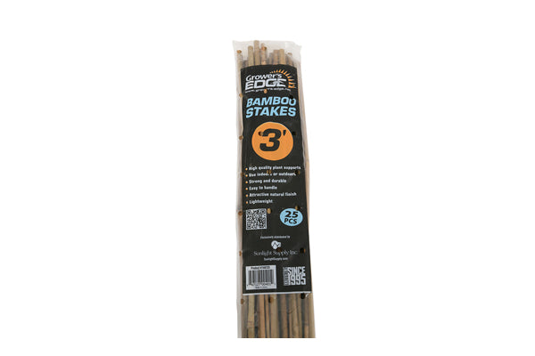 Load image into Gallery viewer, Grower&#39;s Edge - Natural Bamboo Stakes - Durable Plant Support in Multiple Sizes
