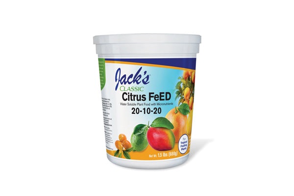 Jack's Classic - Citrus Feed 20-10-20 - Optimal Nutrients for Citrus Plants (1.5lbs)