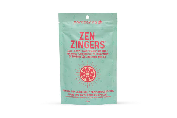 Zen Zingers - Punchy Pink Grapefruit Cannabis Gummy Mix Refill - Make 30 Gummies