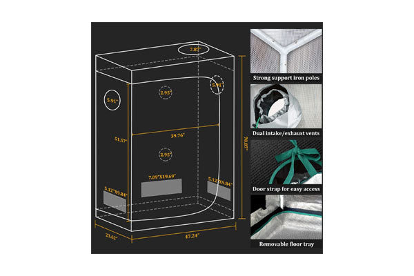 Load image into Gallery viewer, Mars Hydro - TSL 2000 LED Grow Light &amp; 2&#39;x4&#39; Complete Grow Tent Kit, Full Spectrum
