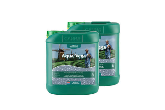 Canna - Aqua Vega A&B 5L - Professional Hydroponic Nutrient for Optimal Growth