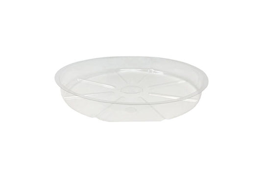 Clear Round Saucer - Durable Soft Vinyl Plant Tray