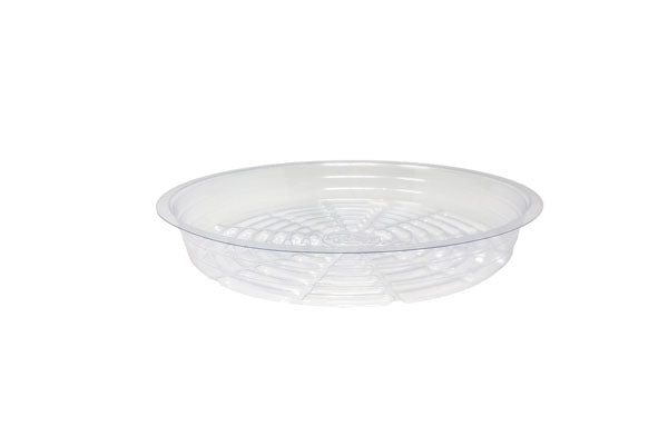 Clear Round Saucer - Durable Soft Vinyl Plant Tray