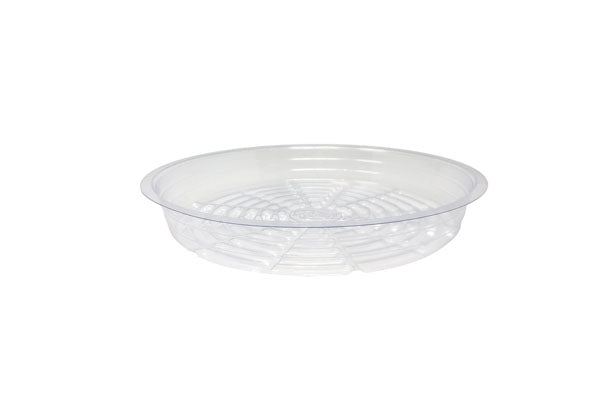 Load image into Gallery viewer, Clear Round Saucer - Durable Soft Vinyl Plant Tray
