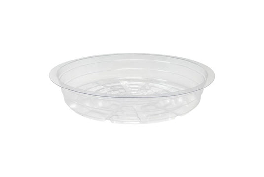 Clear Round Saucer - Durable Soft Vinyl Plant Tray